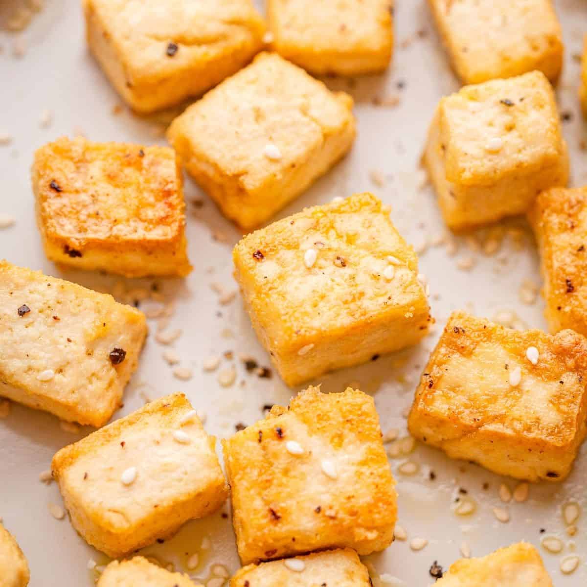 Easy Crispy Baked Tofu: No Pressing Needed for Delicious Meals